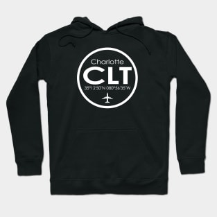 CLT, Charlotte Douglas International Airport Hoodie